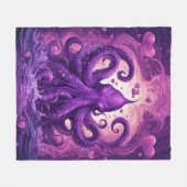 クラーケンハート フリースブランケット (正面(横))