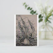 クラーケンヴィンテージプリント ポストカード (スタンド正面)