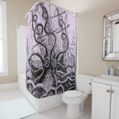 クラーケン攻撃パープルシャワーカーテン シャワーカーテン (インサイチュ)