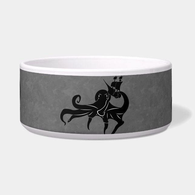 クラーケン海の怪物と船 ボウル (正面)