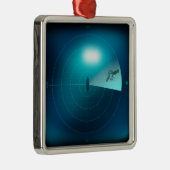 クラーケン海の怪物を検出する船ソナー航海の メタルオーナメント (右)