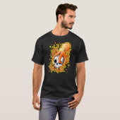 クラーケン海の怪物タコの巨大イカ Tシャツ (正面フル)