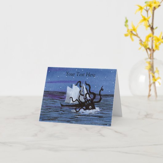 クラーケン カード (黄色い花)