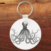クラーケン – ブラックジャイアントタコ/ Cthulu キーホルダー (正面)