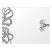 クラーケン – ブラックジャイアントタコ/ Cthulu ノートパッド (正面)