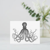 クラーケン – ブラックジャイアントタコ/ Cthulu ポストカード (スタンド正面)