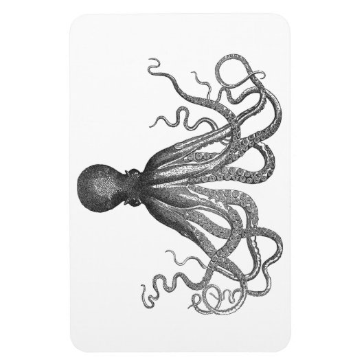 クラーケン – ブラックジャイアントタコ/ Cthulu マグネット (縦)