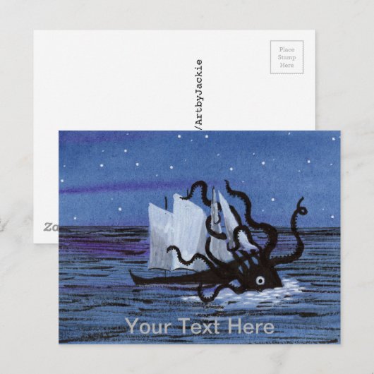 クラーケン ポストカード (正面/裏面)