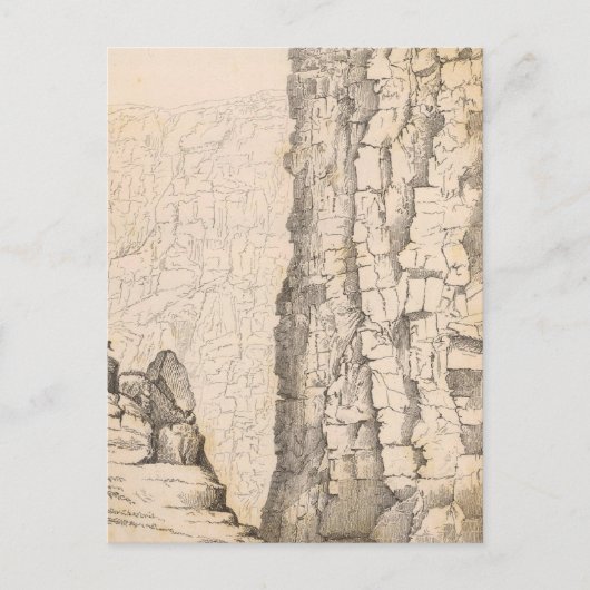 クラーター、キラウエア、ハワイの城壁 ポストカード (正面)