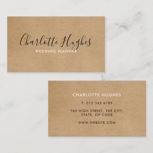 クラ素朴フト署名 名刺 (正面/裏面)