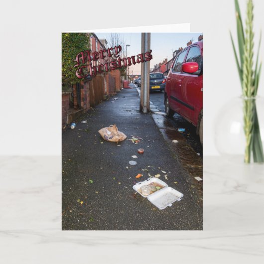 クリおもしろいスマスカード カード (正面)