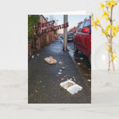 クリおもしろいスマスカード カード (黄色い花)