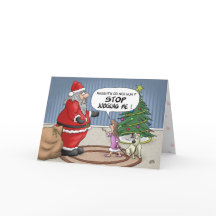 クリおもしろいスマスカード：ストップ判断