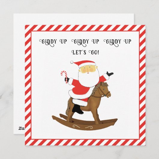 クリおもしろいスマスホリデーカード シーズンカード (正面/裏面)