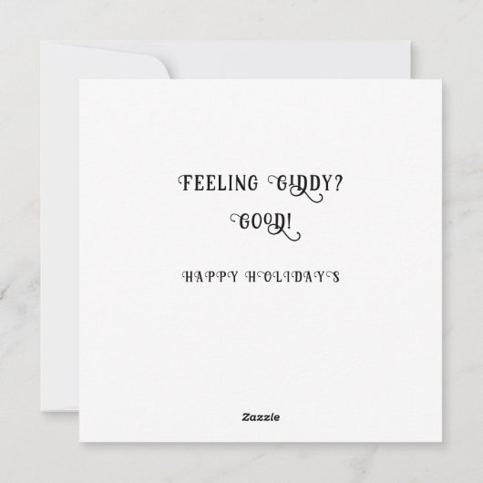 クリおもしろいスマスホリデーカード シーズンカード (裏面)