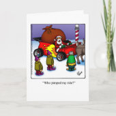 クリおもしろいスマスユーモアのグリーティングカード「スペクティクルズ」 シーズンカード (正面)