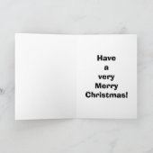 クリおもしろいスマスユーモアのグリーティングカード「スペクティクルズ」 シーズンカード (内部)