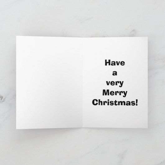 クリおもしろいスマスユーモアのグリーティングカード「スペクティクルズ」 シーズンカード (内部)