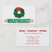 クリおもしろいスマスリース 名刺 (正面/裏面)