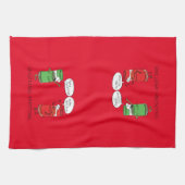 クリおもしろいスマス漫画の料理 キッチンタオル (横)