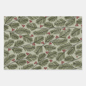 クリお洒落スマス写真-書道-支店 ラッピングペーパーシート (正面2)