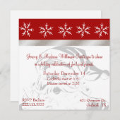 クリかわいらしスマスパーティの招待状 招待状 (正面/裏面)