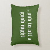 クリかわいらしスマス用緑色の枕 アクセントクッション (正面(垂直))