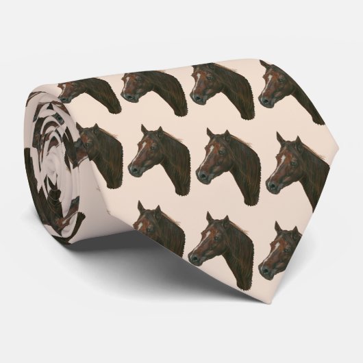 クリのロバの茶色の馬のウマ科のなポートレート ネクタイ (ロール)
