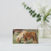 クリの馬の名刺 名刺 (スタンド正面)