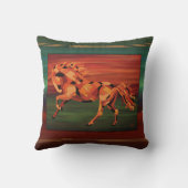 クリの馬の枕はとの縞で飾ります クッション (裏面)