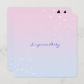 クリの馬（白い星） 招待状 (正面/裏面)