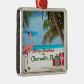 クリアウォーターからのメリークリスマス メタルオーナメント (右)