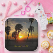 クリアウォータービーチサンセット ペーパープレート (パーティー)