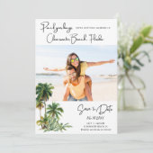 クリアウォータービーチフロリダウェディング日付を保存 セーブザデート (スタンド正面)