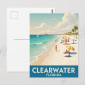 クリアウォータービーチフロリダトラベル ポストカード (正面/裏面)