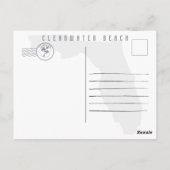 クリアウォータービーチフロリダパームツリーデミダーズ60s ポストカード (裏面)