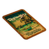 クリアウォータービーチフロリダパームツリーデミダーズ60s マグネット (右側)