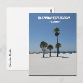クリアウォータービーチフロリダポストカード ポストカード (正面/裏面)