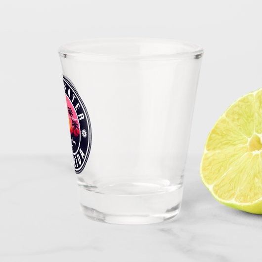 クリアウォータービーチフロリダレトロサンセットディ土産 ショットグラス (右)