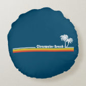 クリアウォータービーチフロリダ装飾用クッション ラウンドクッション (裏面)