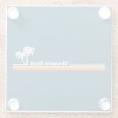 クリアウォータービーチフロリダ ガラスコースター (裏面)