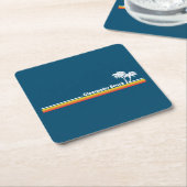 クリアウォータービーチフロリダ スクエアペーパーコースター (アングル)