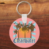 クリアウォータービーチフロリダFLA キーホルダー (正面)