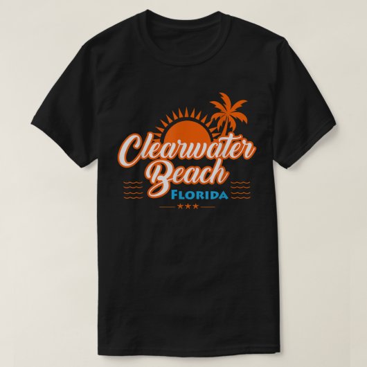 クリアウォータービーチフロリダT Tシャツ (デザイン正面)
