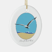 クリアウォータービーチ、フロリダシーガルオーバービーチ セラミックオーナメント (右)