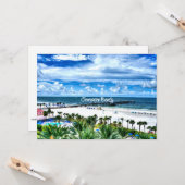 クリアウォータービーチ，フロリダ，休暇の目的地 カード (正面/裏面インサイチュ)