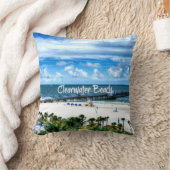 クリアウォータービーチ，フロリダ，休暇の目的地 クッション (ブランケット)