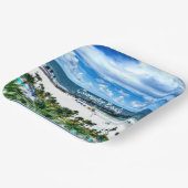 クリアウォータービーチ，フロリダ，休暇の目的地 ペーパープレート (傾斜あり)