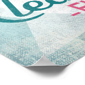 クリアウォーターフロリダピンクフラミンゴレトロ ポスター (角)