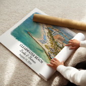 クリアウォーター ビーチ フロリダ ポスター, 水彩 ポスター